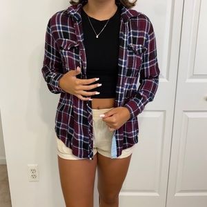 charlotte russe plaid shirt